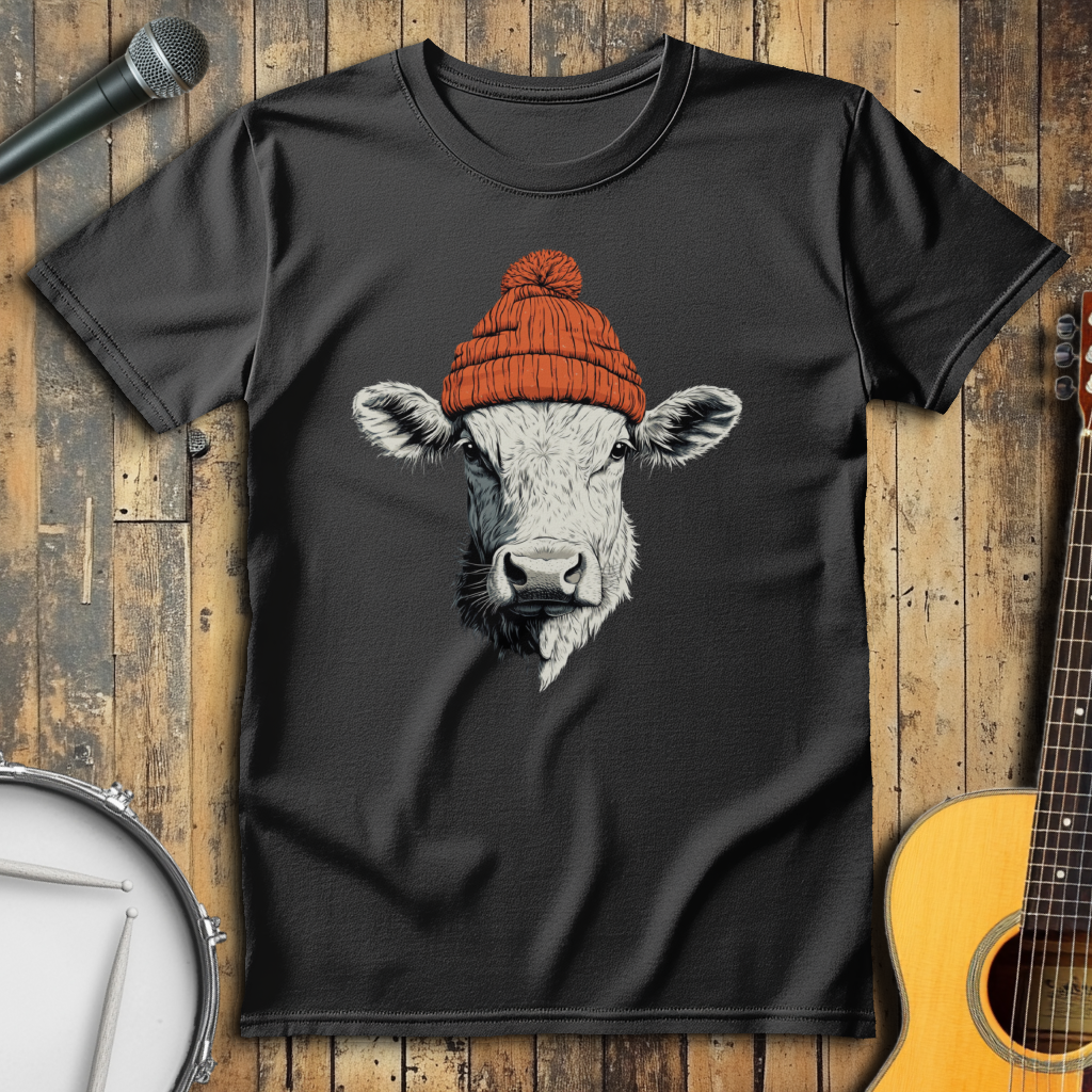 Orange Beanie Cow