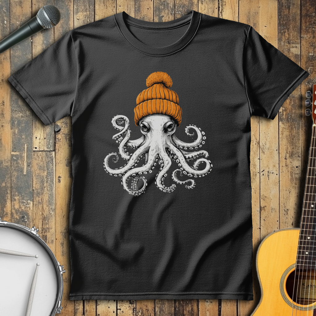 Orange Beanie Octopus
