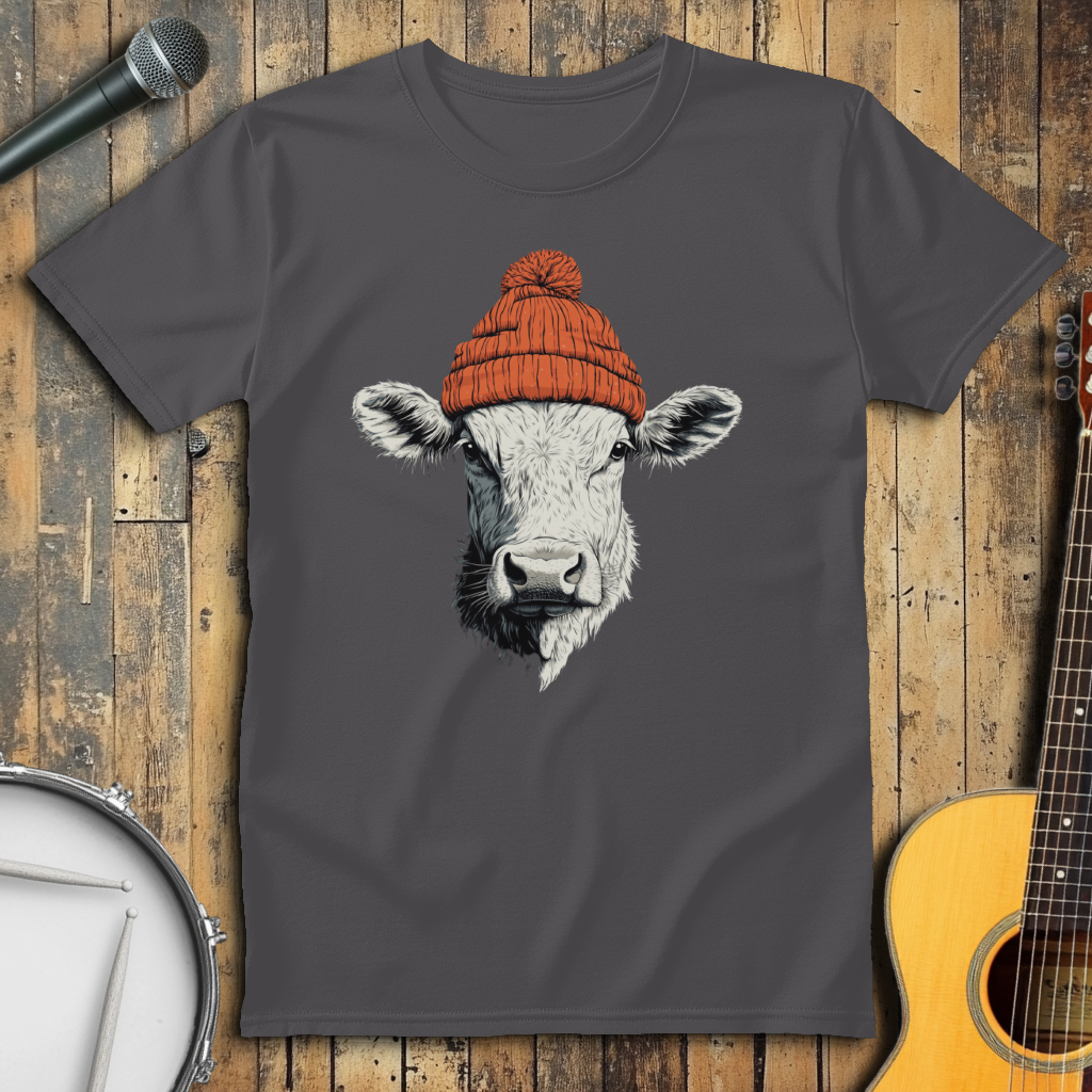 Orange Beanie Cow