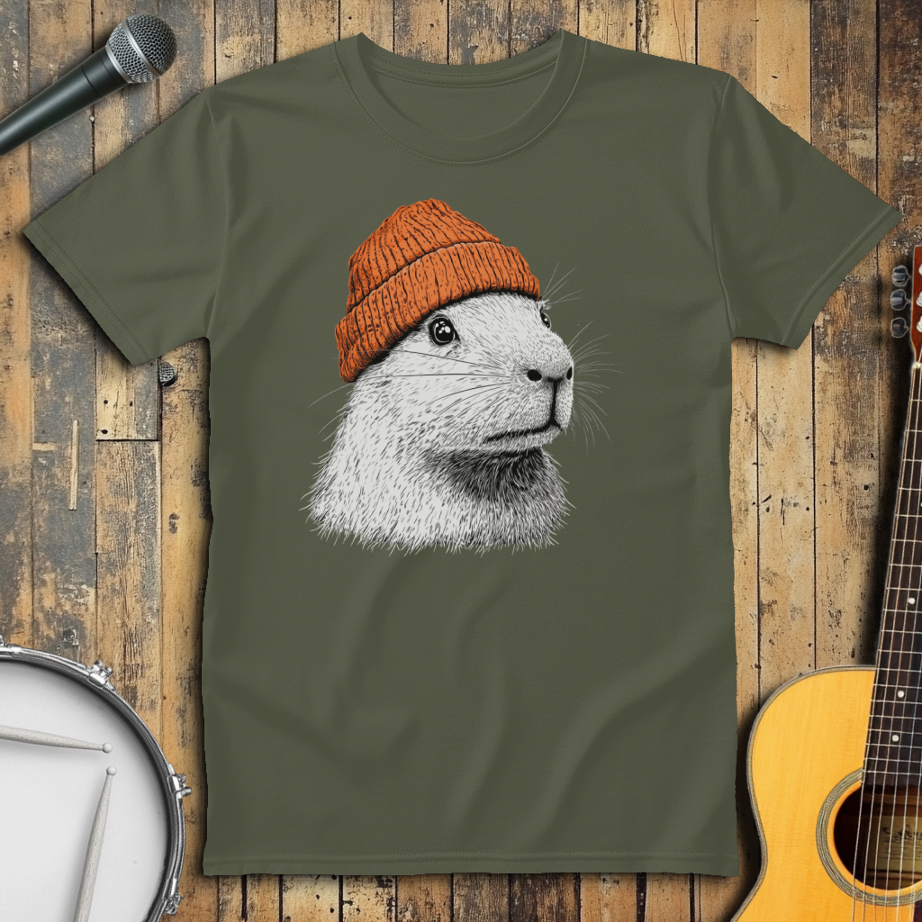 Orange Beanie Cabybara