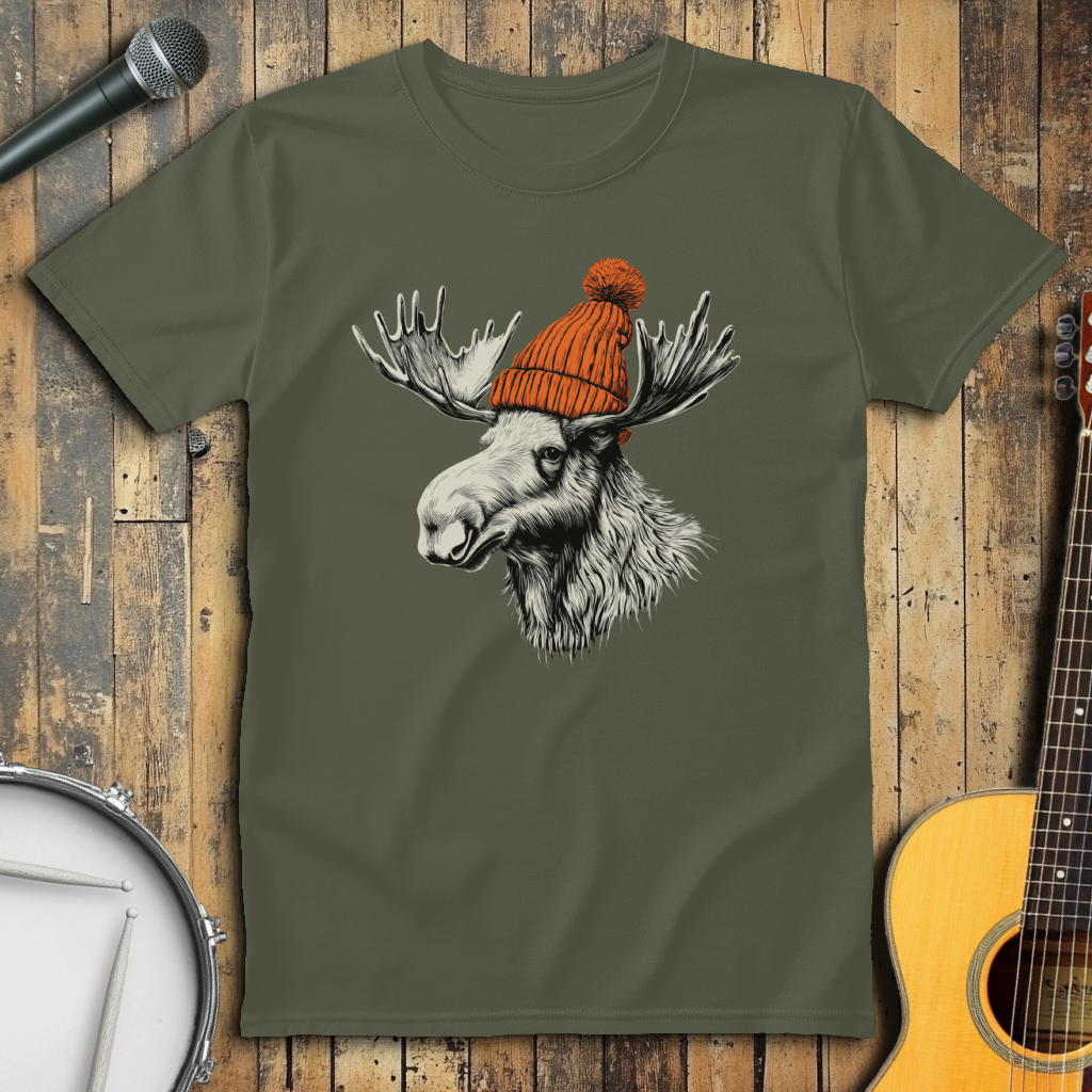 Orange Beanie Moose