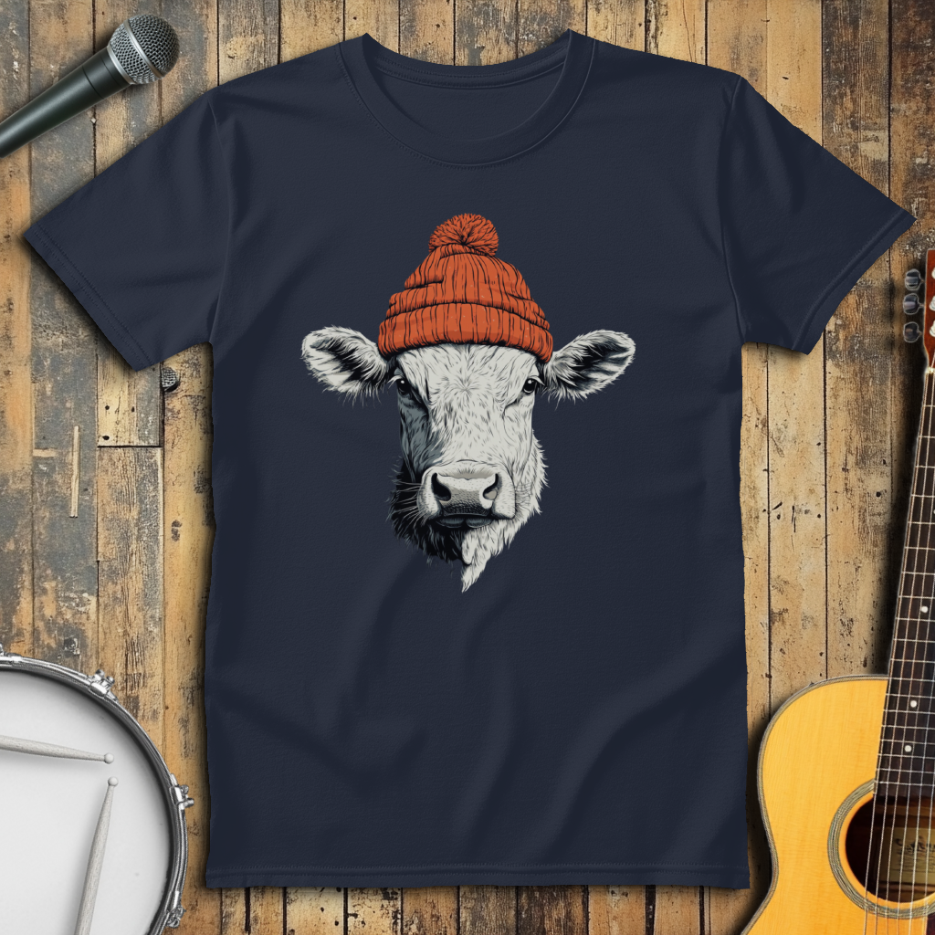Orange Beanie Cow