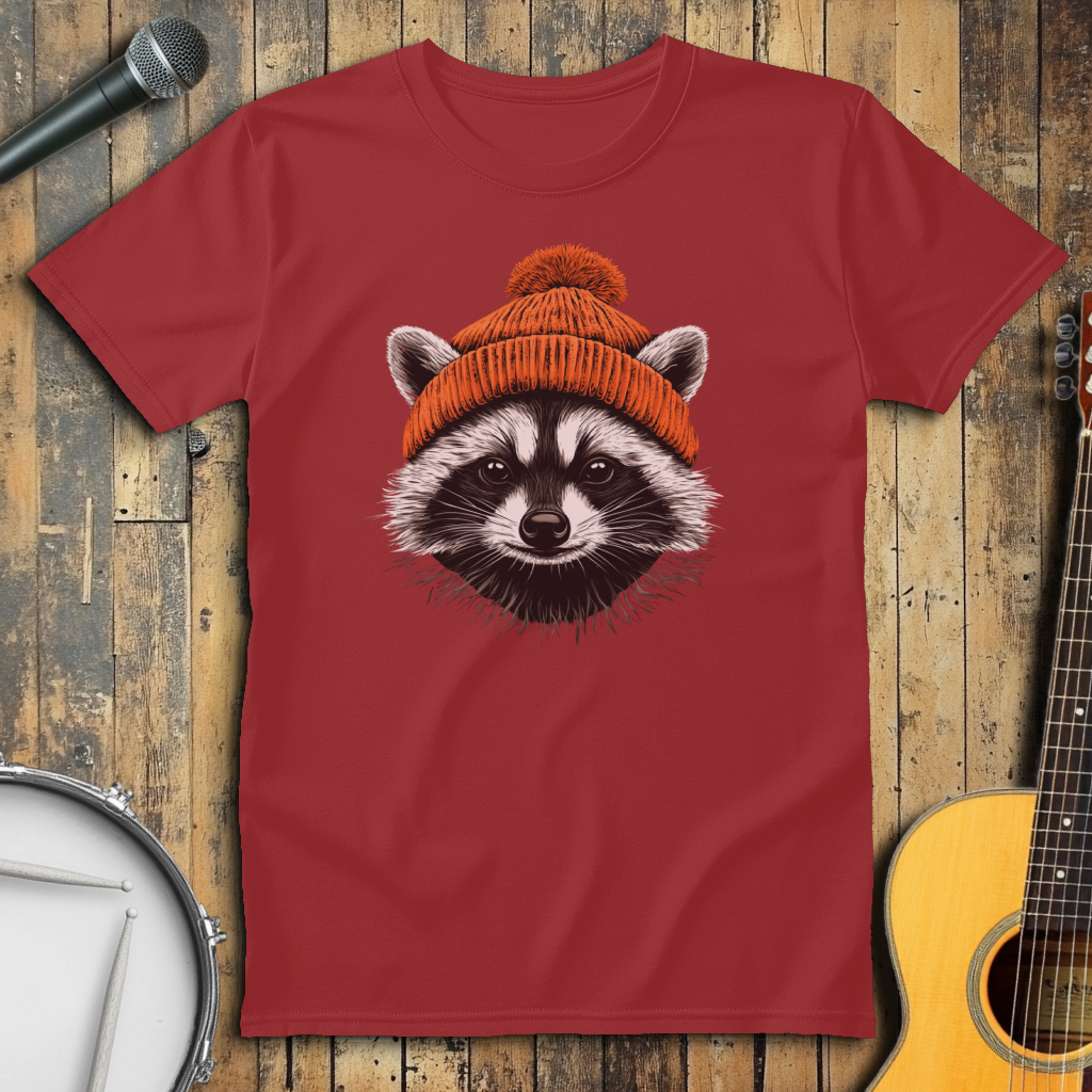 Orange Beanie Raccoon