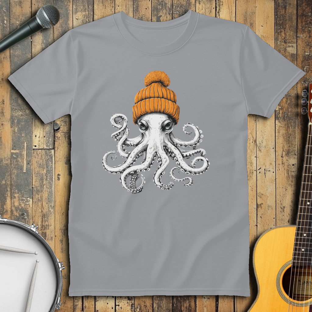 Orange Beanie Octopus