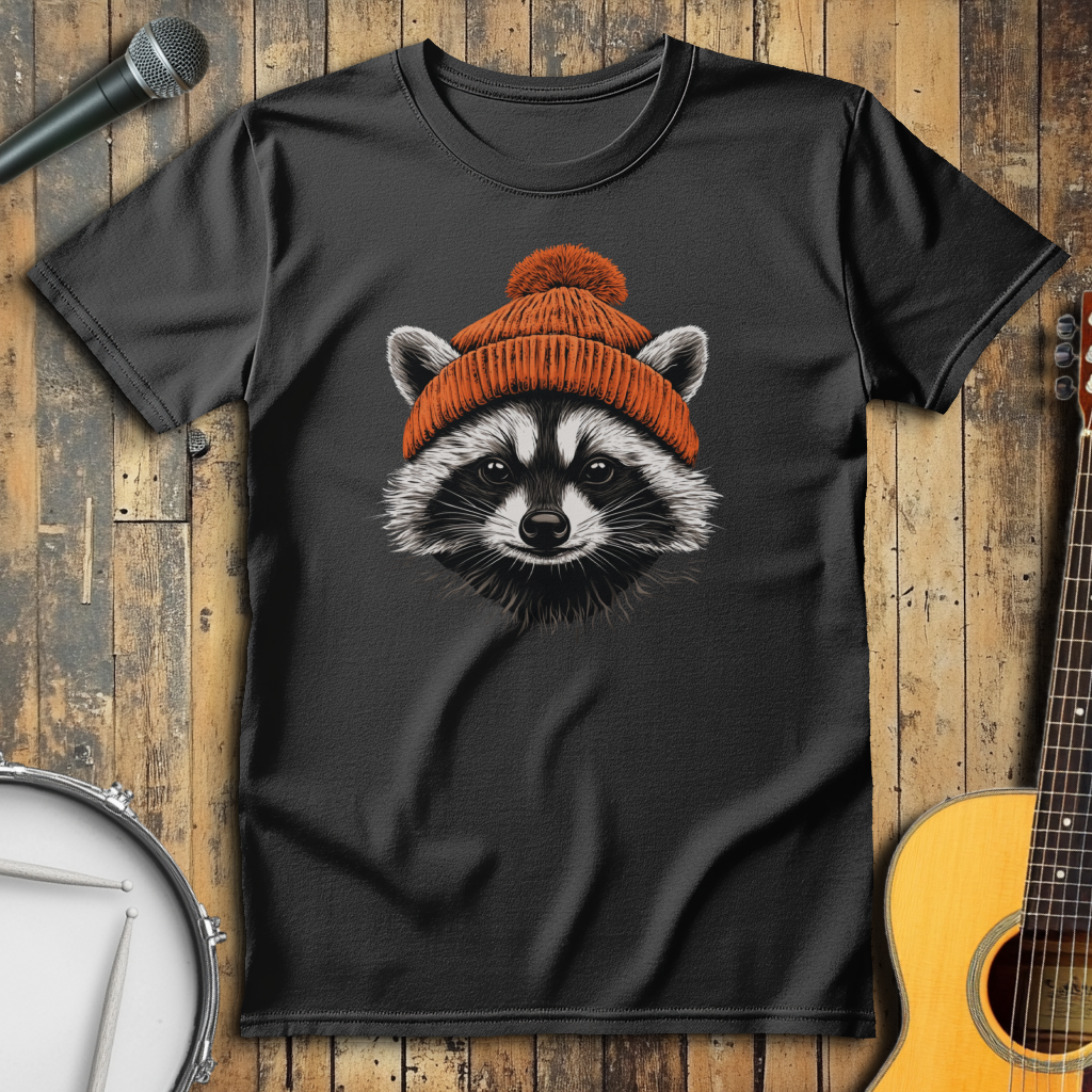 Orange Beanie Raccoon
