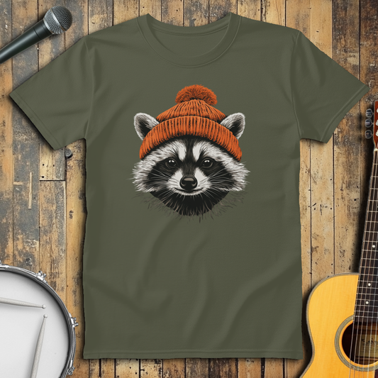 Orange Beanie Raccoon