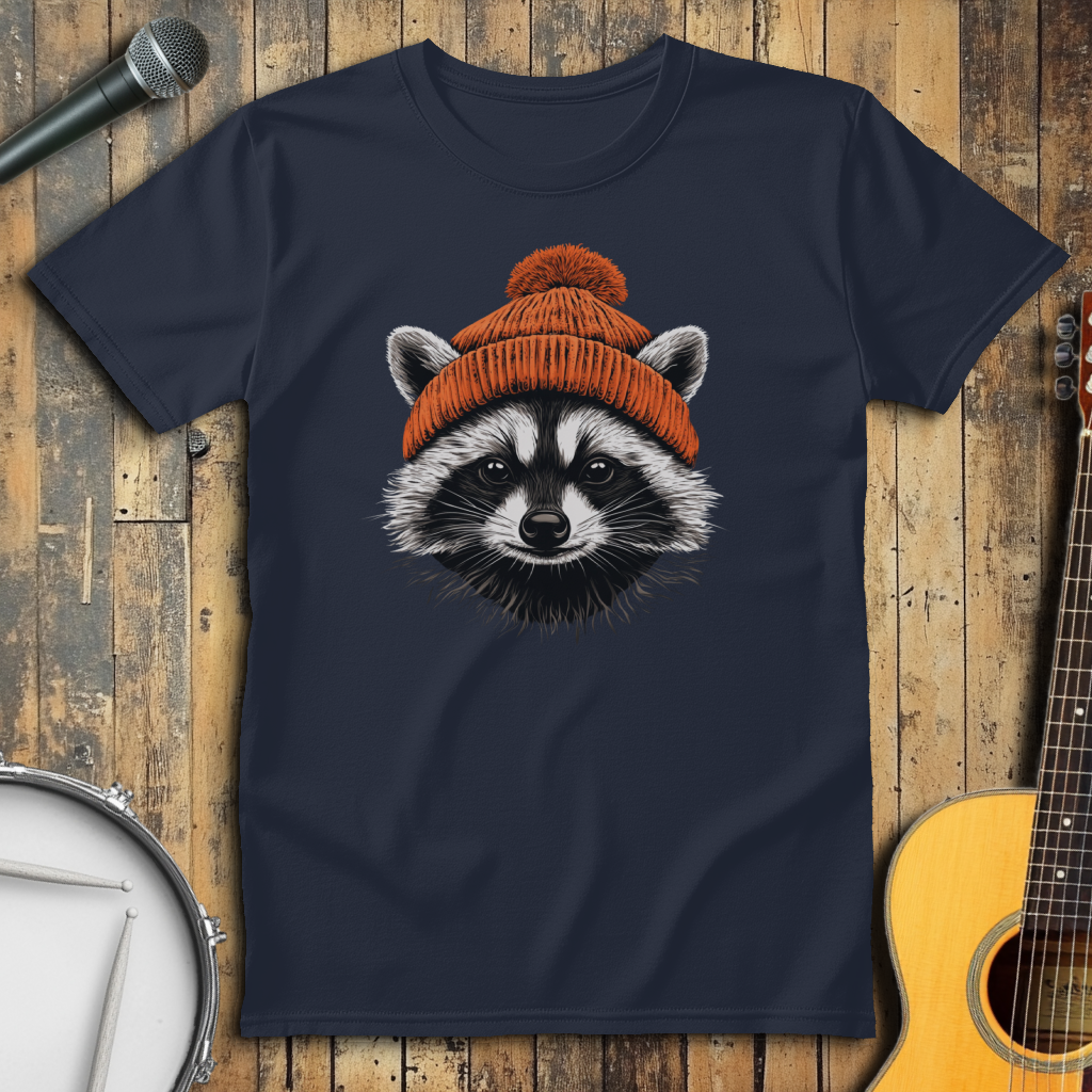 Orange Beanie Raccoon