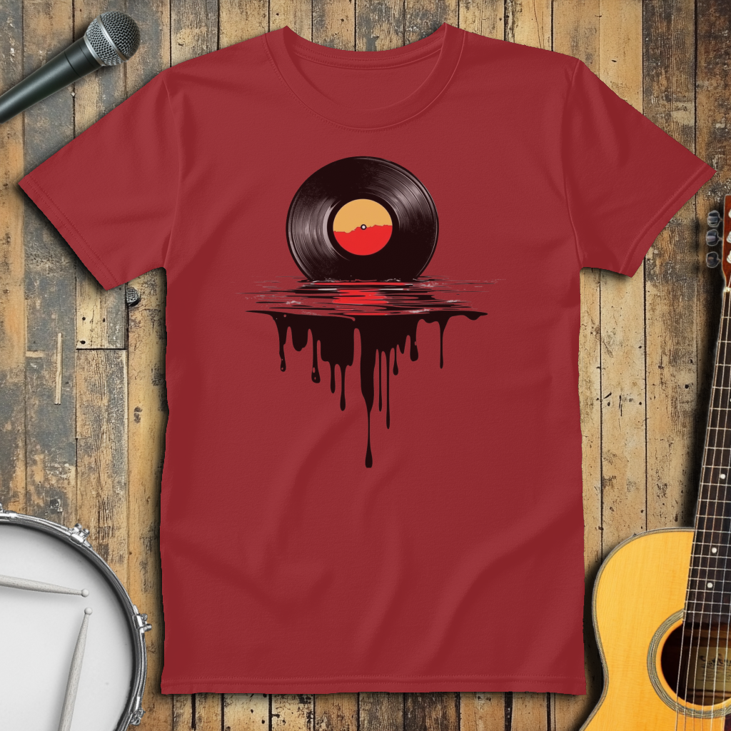 Melting Yellow & Red Vinyl Record